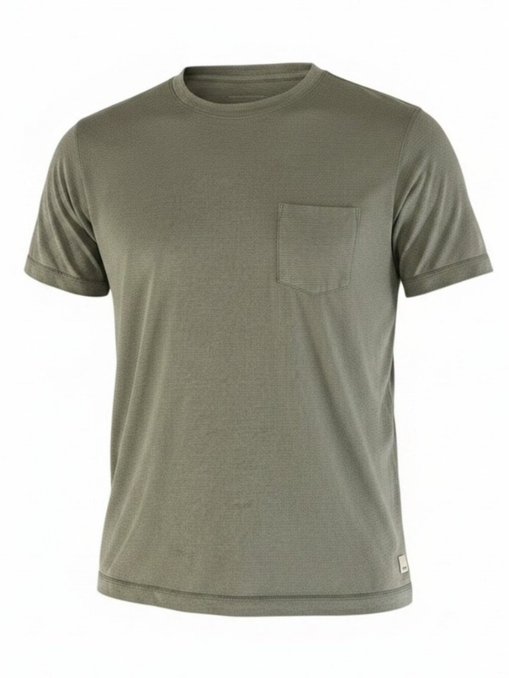 VUORI Olive Green Tradewind Performance Pocket Tee Activewear Gym Shirt s